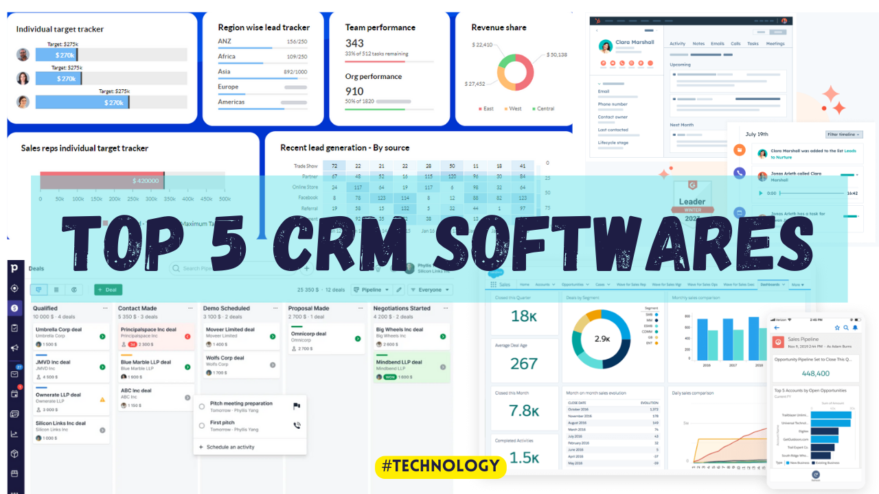 top 5 CRM software